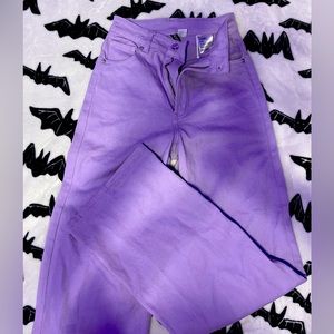 H&M Purple Flare Jeans